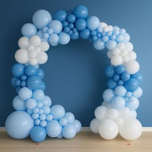 Balonsan Balon Seti 105 Adet ( Beyaz-Açık Mavi-Derin Okyanus)