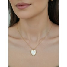 Xtakı Çelik Kalpli Kolye Kadın Kolye - Sevgiliye Hediye Doğum Günü Hediyesi - Kalp Kolye - Kararmaz Kolye