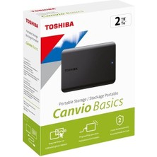 Tuba Toptaş Toshıba 2.5 Canvıo Basıc 2tb USB 3.2 Gen1 Harıcı Harddısk Siyah HDTB520EK3AA