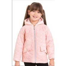 Kız Çocuk Mevsimlik Yıldızlı Kapüşonlu Yağmurluk