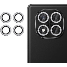 Forzacase Redmi Note 14 Pro 5g ile Uyumlu Elmas Taşlı Kamera Camı Lens Koruyucu Halka Seti - FC1126