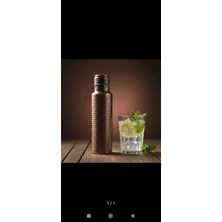 Sabit Bakırcılık Bakır Su Matarası Çekiç Desen