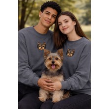 Muhtar Store Shih Tzu Köpek Desenli Sevgili Sweatshirt – Unisex Çift Kombini