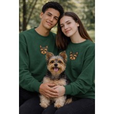 Muhtar Store Shih Tzu Köpek Desenli Sevgili Sweatshirt – Unisex Çift Kombini