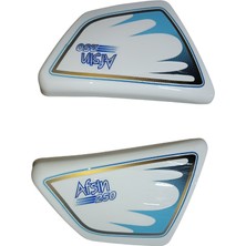 Yuki Afşin 250 Akü Yan Kapak Beyaz Takım