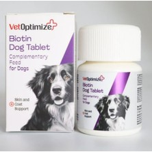 Vetoptimize Biotin Dog 75 Tablet | Köpek Tüy Dökülmesini Önleyen, Parlaklık Veren Deri ve Tüy Bakım Vitamini