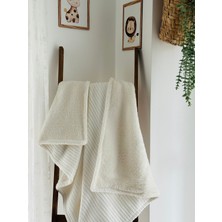 Fulya Tuhafiye Ftbabycollection Kışlık Welsoft Iç Yüzeyli Örgü Pike Bebek Battaniyesi 100X110 cm
