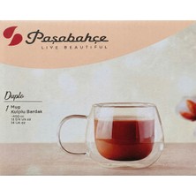 Paşabahçe Duplo Double Wall 400 cc Kulplu Bardak