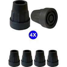 Normadia 2 cm Çaplı Plastik Baston Ucu, 4'lü Paket, Dayanıklı ve Hafif Tasarım