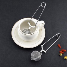 Sanal Trend Paslanmaz Mandallı Bitki Çayı Süzgeci /çay Kahve Demleme Demlik Çay Süzgeci 1 Adet