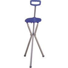 Normadia Rahat ve Şık Mavi Oturaklı Baston, Konfor ve Güvenle Kullanılır