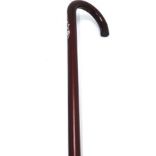 Normadia El Yapımı Şık Ahşap Baston, Dayanıklı ve Ergonomik Tasarım