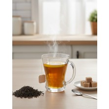 Veyla Style 6'lı Cam Kulplu Çay Bardağı Seti