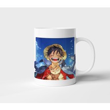 Monkey D Luffy One Piece Anime Tasarım Kupa - Hediyelik Kupa - Baskılı Kupa