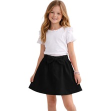 Ugly Duck 06-14 Yaş Fiyonklu Etek - Siyah