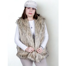 Celiora Style Kadın Suni Kürk Yelek – Astarlı, Hafif, Rahat Kesim, Günlük Şık Tasarım