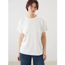 Lc Waikiki Yeni Sezon Bisiklet Yaka Kadın Tişört