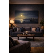 Artease Ivan Aivazovsky Mehtapta Istanbul'a Bakış (1860) Kanvas Tablo