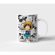 Monkey D Luffy One Piece Anime Tasarım Kupa - Hediyelik Kupa - Baskılı Kupa