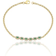 FAZ Kuyumculuk Verde Halo Altın Bileklik