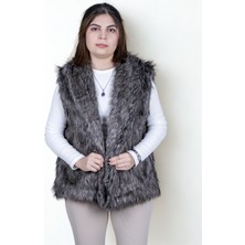 Celiora Style Kadın Suni Kürk Yelek – Astarlı, Hafif, Rahat Kesim, Günlük Şık Tasarım