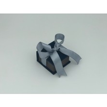 Hayran Kutu Ahşap Kadife Kurdeleli Elit Yüzük Kutusu