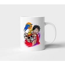Monkey D Luffy One Piece Anime Tasarım Kupa - Hediyelik Kupa - Baskılı Kupa
