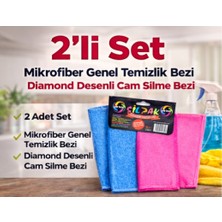 Silpak 2'li Set (Genel Temizlik Bezi ve Dıamond Desenli Cam Silme Bezi)