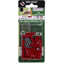 Torex Çok Amaçlı Bağlantı Seti Grapex 3.5X30 mm M6, 1p=20 Adet