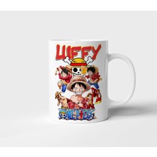 Monkey D Luffy One Piece Anime Tasarım Kupa - Hediyelik Kupa - Baskılı Kupa