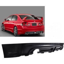 Honda Civic 2006-2012 Fd6 Boyasız Plastik Mugen Rr Arka Difüzör