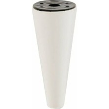Ayak Orta Konik, Beyaz, 15 Cm, Pvc