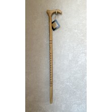 Normadia El Işçiliği Desenli Ahşap Baston, Şıklık ve Zarafet Için Mükemmel Seçim