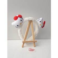 Sweet Twins Accessories Trend Hello Kity Çocuk Taç Fiyonklu Peluş Çocuk Tacı