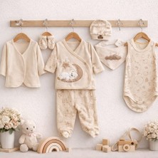 Organik Pamuklu 8 Li Yenidoğan Hastane Çıkışı Seti