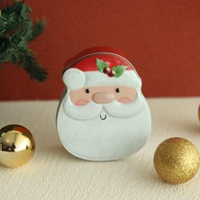 Mutlu Adım 1 Adet 11X12X5CM Metal Kutu Noel Baba Yılbaşı