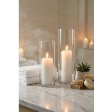 Glassy Yaşam Alanınızda Modern Bir Imza: Ikili El Işçiliği Dev Silindir Seti (30-40 Cm)
