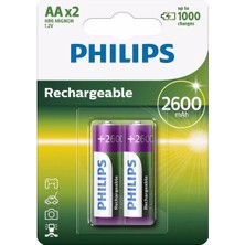 Philips Çok Aşamalı Life Nimh Pil Aa Mignon 2600 Mah 2'li Paket