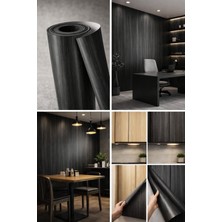 3m Dı-Noc Mimari Kaplama Folyosu | Premium Yapışkanlı Folyo | Abanoz Antrasit Ahşap