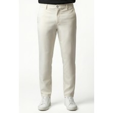 goffra Erkek Flexon Ultra Esnek Relaxed Beli Lastikli Jogger Pantolon Krem M702-R0433-06