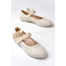 Papuccum Ortopedi Kız Çocuk Sedef Kelebekli Babet