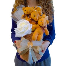 Atelier Exquisite Peluşlu Kutuda Ayıcık Buketi