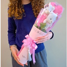 Atelier Exquisite Beyaz Ayıcık Buketi