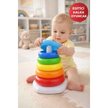 Renkli Halka Bebek Oyuncağı – Eğitici & Dayanıklı Eğitici Motor Gelişim Oyunu | 5 Ay+