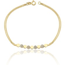 FAZ Kuyumculuk Aura Disc Altın Bileklik