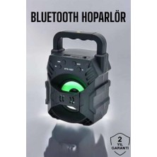 Pusat Işıklı Bluetooth Hoparlör Müzik ve Renkli Işık Taşınabiilir - Lisinya