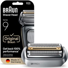 Braun 9 Serisi Tıraş Makinesi Yedek Başlığı 92S Gümüş Renkli Folyo Başlık Sakal İçin Şarj Edilebilir