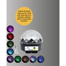 Pusat Taşınabilir Rgb Disko Topu Bluetooth ve Uzaktan Kumanda Özellikli - Lisinya