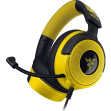 Razer Kraken V4 x Pokémon Edition - Kablolu USB Oyun Kulaklığı - Triforce 40MM Sürücüler - Geri Çeki