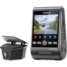 Viofo A229 Ultra-W 2 Kameralı Ön ve Arka Dış Su Geçirmez 4k+4k Sony Starvis 2 Sensörlü Dual Hdr Wi-F